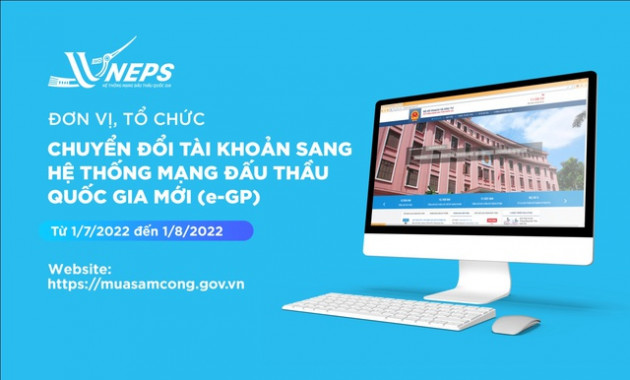 Chuyển đổi tài khoản sang hệ thống đấu thầu quốc gia mới từ 1/7/2022 - Ảnh 1.