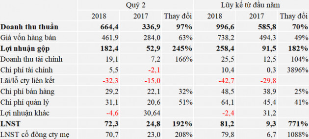 Chuyển nhượng hàng loạt dự án, DIC Corp (DIG) báo lãi quý 2/2018 gấp gần 3 lần cùng kỳ năm trước - Ảnh 1.