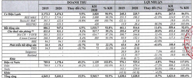 Cơ điện lạnh REE đặt mục tiêu lãi sau thuế 1.769 tỷ đồng năm 2021, không chia cổ tức năm 2020 - Ảnh 2.