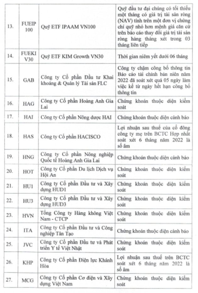 Cổ phiếu AGM, ITA bị cắt margin - Ảnh 2.