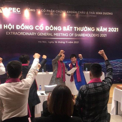 Cổ phiếu họ Apec bay hơi gần nửa giá trị từ khi lãnh đạo quàng khăn tím hô hào cổ đông "quyết tâm gồng lãi"