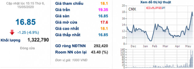 Cổ phiếu thuỷ sản CMX giao dịch đột biến, ban lãnh đạo liên tục mua vào bán ra - Ảnh 1.