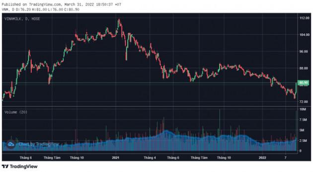 Cổ phiếu Vinamilk (VNM) bứt phá cùng thanh khoản bùng nổ, một công ty chứng khoán “hô” lên 3 chữ số - Ảnh 2.