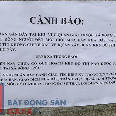 Công an, chính quyền vào cuộc dẹp loạn "sốt ảo" đất Thạch Thất (Hà Nội), giá bắt đầu lao dốc