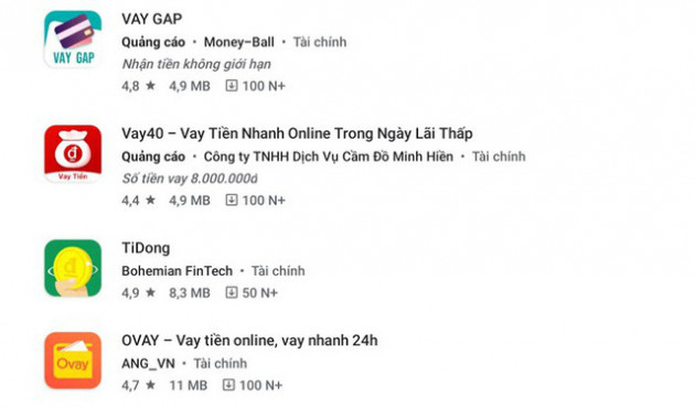 Công an TPHCM vạch mặt các ứng dụng vay tiền có lãi suất cắt cổ - Ảnh 2.