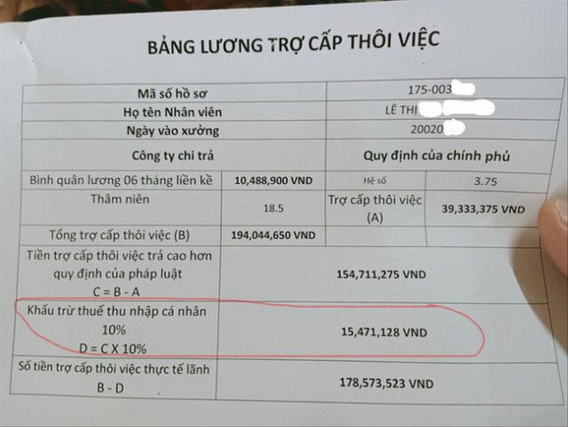 Công nhân nhận tiền trợ cấp mất việc: Trong thảm họa vẫn bị đánh thuế? - Ảnh 1.