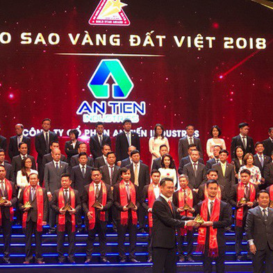 Công ty An Tiến Industries (HII) vinh dự lần đầu tiên nhận giải thưởng Sao Vàng đất Việt năm 2018