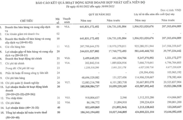 Công ty xây dựng của Chủ tịch Vinaconex lãi đột biến 346 tỷ đồng, gấp 30 lần sau 9 tháng đầu năm 2022 - Ảnh 1.