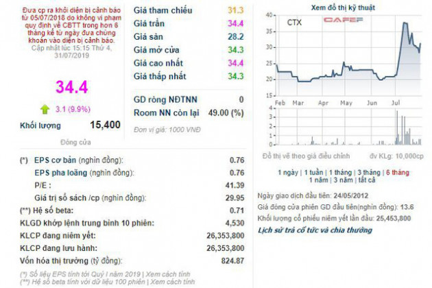 CTX Holdings (CTX): 6 tháng lãi 107 tỷ đồng cao gấp 36 lần cùng kỳ - Ảnh 2.