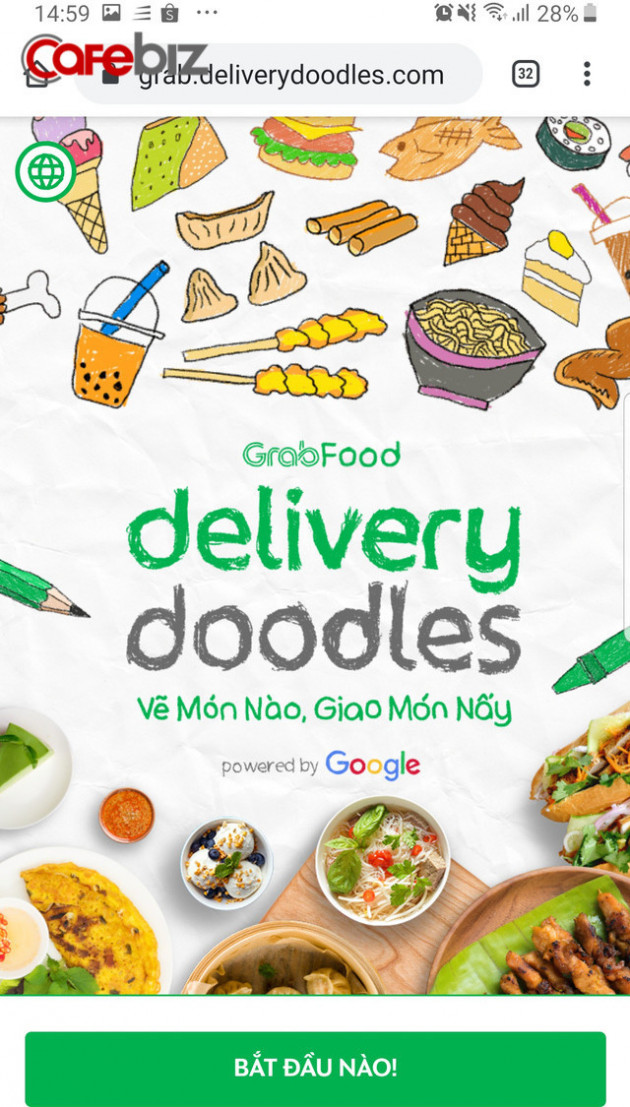  Cú bắt tay của Grab và Google: Con vẽ đồ ăn bằng Doodle, GrabFood “biến” thành món nóng sốt - Ảnh 1.