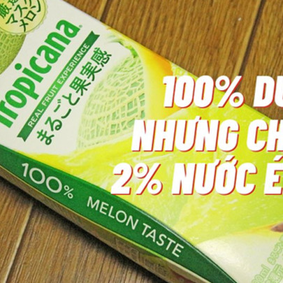 ‘Cú lừa’ nước ép 100% dưa nhưng chỉ chứa 2% nước ép dưa khiến Tropicana Nhật Bản bị phạt tiền