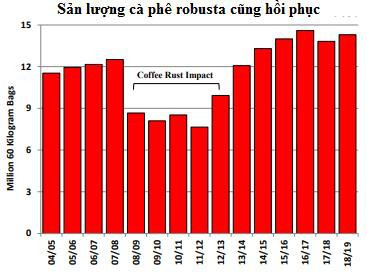 Cung cà phê thế giới sẽ vượt cầu tới 10,9 triệu bao trong niên vụ 2018/19 - Ảnh 3.