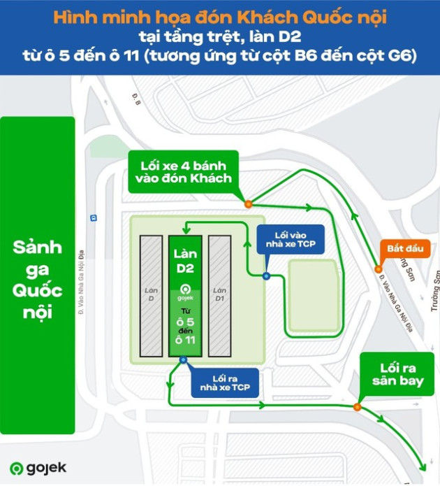 Cuộc chiến taxi công nghệ tại sân bay thêm nhộn nhịp: Gojek chính thức triển khai GoCar tại Tân Sơn Nhất - Ảnh 1.