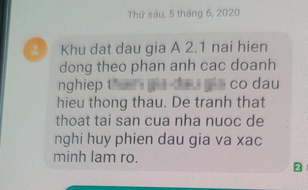 Đà Nẵng ngừng đấu giá đất hơn 300 tỷ vì tin nhắn tố thông thầu - Ảnh 1.