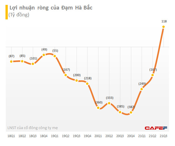 Đạm Hà Bắc (DHB): Quý 3/2021 bất ngờ báo lãi 118 tỷ đồng sau 7 năm chìm trong thua lỗ, vẫn còn hơn 5.044 tỷ đồng lỗ lũy kế - Ảnh 1.