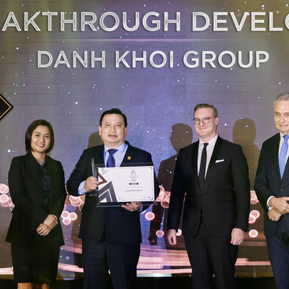 Danh Khôi nhận giải thưởng Nhà phát triển bất động sản đột phá 2021