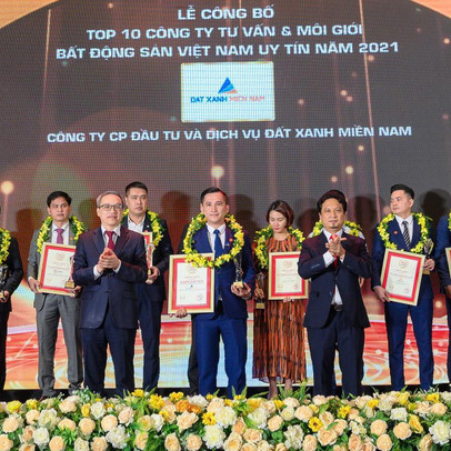 Đất Xanh Miền Nam đạt Top 10 công ty BĐS Việt Nam uy tín năm 2021