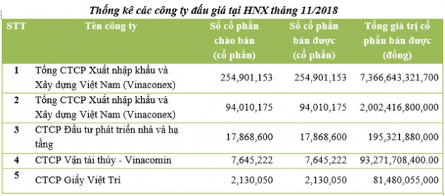 Đấu giá cổ phần tháng 11 thành công rực rỡ - Ảnh 1.