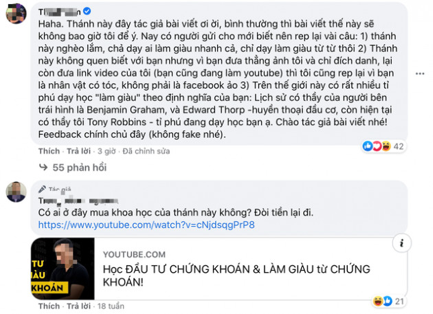 Dạy đầu tư chứng khoán nhưng đoán toàn sai, thầy giáo sở hữu kênh YouTube gần 600.000 sub vướng tranh cãi: Người nói đã giàu thì không đi dạy làm giàu, người khen thuận mua vừa bán - Ảnh 2.