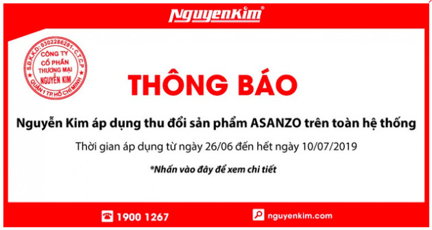 Đến lượt Điện Máy Xanh và Điện máy Chợ Lớn thông báo thu đổi tivi Asanzo trên toàn hệ thống - Ảnh 1.