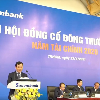 ĐHCĐ Sacombank: Mục tiêu lãi 4.000 tỷ đồng năm 2021, muốn dùng hơn 6.000 tỷ đồng lợi nhuận giữ lại để chia cổ tức bằng cổ phiếu