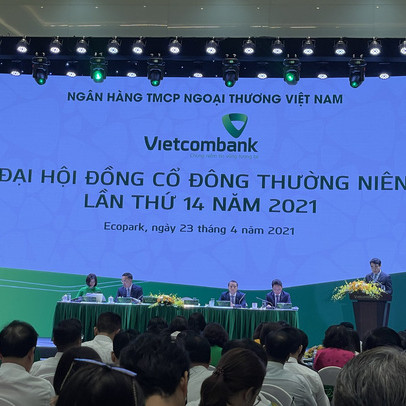 ĐHCĐ Vietcombank: Năm 2021 trả cổ tức tỷ lệ 8%, vốn điều lệ tăng lên trên 50 nghìn tỷ đồng