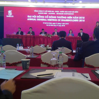 ĐHĐCĐ Sabeco: Bầu HĐQT mới, kế hoạch lợi nhuận 2018 giảm 20%