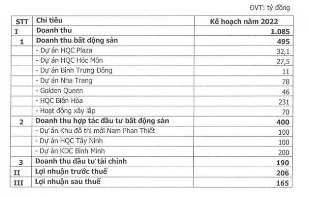 Địa Ốc Hoàng Quân (HQC): Năm 2022 dự phát hành 218 triệu cổ phiếu hoán đổi nợ với giá 10.000 đồng/cp - Ảnh 1.