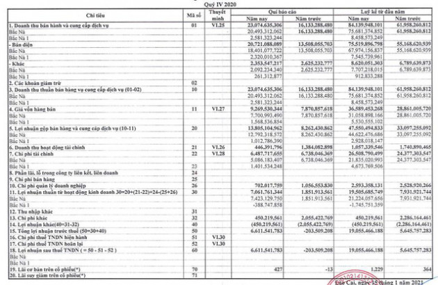 Điện Bắc Nà (EBA): Năm 2020 lãi 19 tỷ đồng vượt 85% kế hoạch - Ảnh 1.