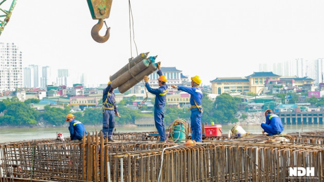 Diện mạo cầu Vĩnh Tuy giai đoạn 2 ra sao sau gần 2 năm thi công? - Ảnh 9.