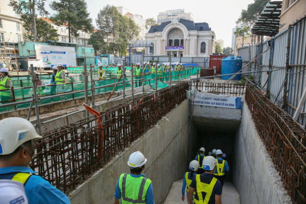  Diện mạo đường hầm Metro số 1 xuyên lòng đất tại trung tâm TP HCM - Ảnh 1.