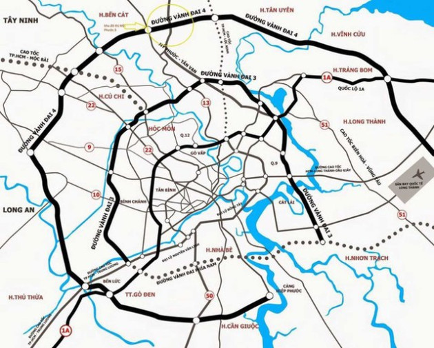 Điều chỉnh hướng tuyến 14,7 km đường Vành đai 4 TPHCM tiết kiệm hơn 4.000 tỷ đồng