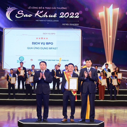 DigiPay JSC. nhận giải thưởng Sao Khuê 2022 – Xếp Hạng 5 Sao tại đề cử ứng dụng MFast