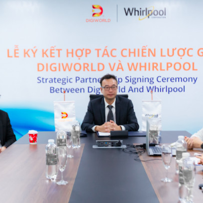 Digiworld (DGW) ký kết chiến lược với Whirlpool, chính thức khai thác thị trường thiết bị gia dụng hàng tỷ USD