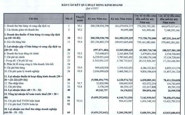 Doanh nghiệp thép đầu tiên báo lỗ quý 4, lợi nhuận cả năm 2022 chỉ bằng 1/10 năm trước, cổ phiếu rớt về dưới mệnh giá - Ảnh 1.