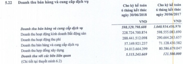 Doanh thu BĐS giảm mạnh, LNST 6 tháng đầu năm 2018 của Tasco giảm 77% so với cùng kỳ - Ảnh 1.