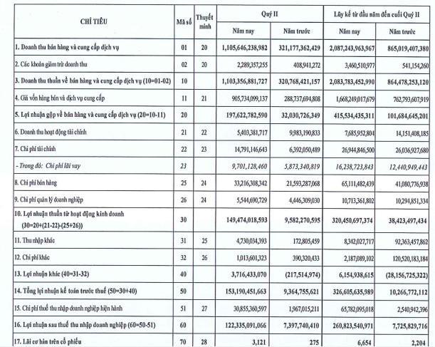 Doanh thu từ quặng và than cốc tăng mạnh, Viet Phat Group (VPG) báo lãi 261 tỷ đồng trong 6 tháng, gấp 34 lần cùng kỳ - Ảnh 1.