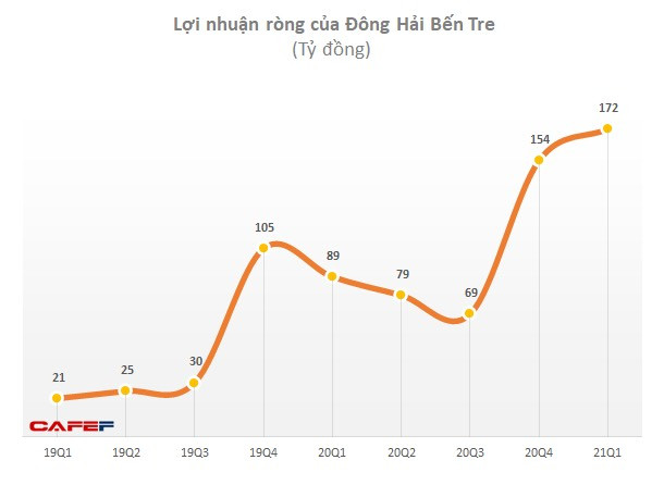 Doanh thu vượt mốc nghìn tỷ, Đông Hải Bến Tre (DHC) lãi tăng 138% trong quý 1 - Ảnh 1.