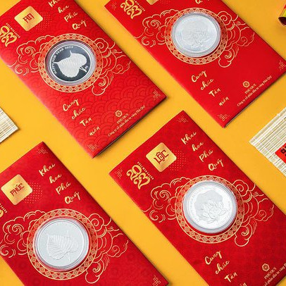 Đồng bạc mỹ nghệ Liên hoa bồ đề - xu hướng lì xì tài lộc 2023