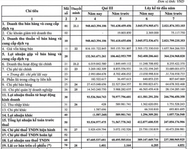 Đông Hải Bến Tre (DHC): Giảm sâu so với 2 quý đầu năm, Lợi nhuận quý 3/2021 vẫn tăng 28% so với cùng kỳ - Ảnh 1.