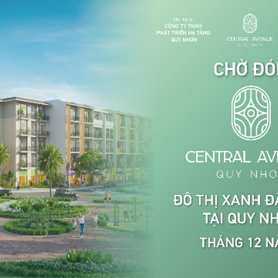 Dự án Central Avenue Quy Nhon - Shophouse liền kề hiện đại sắp ra mắt
