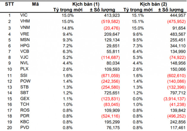 Dự báo danh mục ETFs cuối năm 2019: VIC được nâng tỷ trọng, GEX có thể bị loại khỏi danh mục - Ảnh 1.