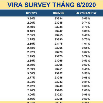 Dự báo lãi suất và tỷ giá USD/VND liên ngân hàng nằm sâu, lạm phát tăng lên