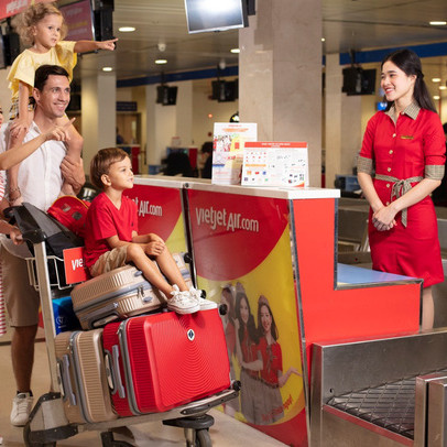 Du lịch an toàn, rảnh tay với 15kg hành lý ký gửi miễn phí cùng Vietjet