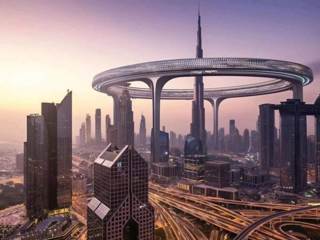 Dubai 'tham vọng' xây nhẫn tròn khổng lồ quanh tòa nhà cao nhất thế giới