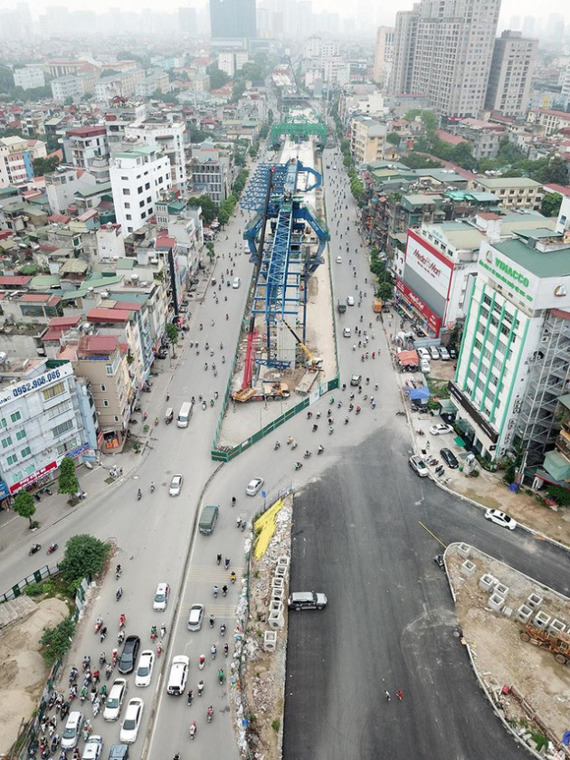 Đường vành đai 2 trên cao định hình thẳng tắp trên đường cong mềm mại Hà Nội - Ảnh 3.