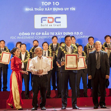 F.D.C tham dự Lễ Vinh danh Top 10 Nhà thầu Xây dựng Uy tín năm 2018