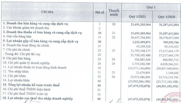 Fortex (FTM): Quý 1 lỗ tiếp 47 tỷ đồng - Ảnh 1.