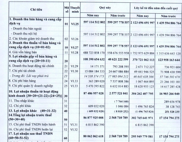 Gang thép Cao Bằng (CBI): Lợi nhuận quý 3 gấp 32 lần cùng kỳ, tổng LNST 9 tháng đạt gần 300 tỷ đồng - Ảnh 1.