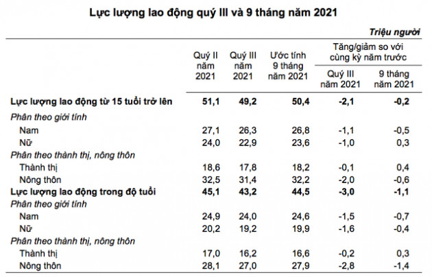 GDP quý 3 giảm sâu ảnh hưởng ra sao đến lương bình quân lao động?